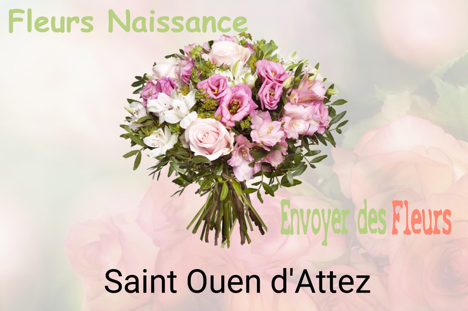 Bouquet de fleurs de naissance livré à Saint-Ouen-d'Attez